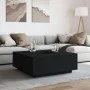 Schwarzer Couchtisch aus Ingenieurholz 100x100x40 cm von , Couchtisch - Ref: Foro24-3284050, Preis: 191,87 €, Rabatt: %