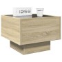 Mesita de noche con Infinity LED roble Sonoma 40x40x30 cm de , Mesitas de noche - Ref: Foro24-3284065, Precio: 63,82 €, Descu...
