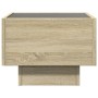 Mesita de noche con Infinity LED roble Sonoma 40x40x30 cm de , Mesitas de noche - Ref: Foro24-3284065, Precio: 63,82 €, Descu...