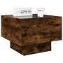 Mesita de noche con Infinity LED roble ahumado 40x40x30 cm de , Mesitas de noche - Ref: Foro24-3284067, Precio: 69,32 €, Desc...