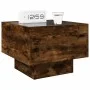 Mesita de noche con Infinity LED roble ahumado 40x40x30 cm de , Mesitas de noche - Ref: Foro24-3284067, Precio: 68,12 €, Desc...