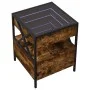 Mesita de noche con Infinity LED roble ahumado 40x40x51 cm by , Nightstands - Ref: Foro24-3284103, Price: 76,71 €, Discount: %