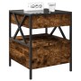 Mesita de noche con Infinity LED roble ahumado 40x40x51 cm de , Mesitas de noche - Ref: Foro24-3284103, Precio: 77,83 €, Desc...