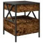 Mesita de noche con Infinity LED roble ahumado 40x40x51 cm by , Nightstands - Ref: Foro24-3284103, Price: 76,71 €, Discount: %