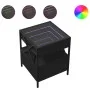 Mesita de noche con Infinity LED negra 40x40x51 cm de , Mesitas de noche - Ref: Foro24-3284101, Precio: 80,02 €, Descuento: %