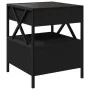 Mesita de noche con Infinity LED negra 40x40x51 cm de , Mesitas de noche - Ref: Foro24-3284101, Precio: 80,02 €, Descuento: %