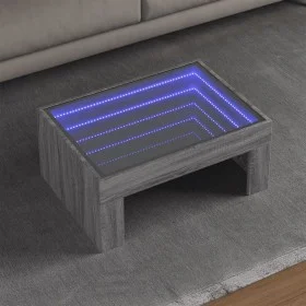 Mesa de centro con Infinity LED gris Sonoma 70x50x30 cm de , Mesas de centro - Ref: Foro24-847614, Precio: 93,22 €, Descuento: %