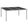 Mesa de comedor de jardín acero y vidrio 170x170x74,5 cm de vidaXL, Mesas de jardín - Ref: Foro24-313084, Precio: 176,10 €, D...