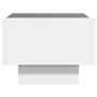 Mesa auxiliar con luz LED madera ingeniería blanco 40x40x30 cm de , Mesas de centro - Ref: Foro24-847497, Precio: 88,37 €, De...