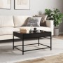 Mesa de centro con Infinity LED negro 70x50x41 cm de , Mesas de centro - Ref: Foro24-847682, Precio: 89,38 €, Descuento: %
