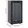 Rack de servidores 22U 19" IP20 negro 60x60x120 cm de , Sistemas de almacenamiento de red - Ref: Foro24-3307633, Precio: 258,...