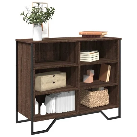Aparador madera contrachapada roble marrón 91x35,5x74,5 cm de , Aparadores - Ref: Foro24-848553, Precio: 67,57 €, Descuento: %