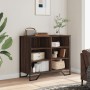 Aparador madera contrachapada roble marrón 91x35,5x74,5 cm de , Aparadores - Ref: Foro24-848553, Precio: 68,43 €, Descuento: %