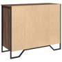 Aparador madera contrachapada roble marrón 91x35,5x74,5 cm de , Aparadores - Ref: Foro24-848553, Precio: 68,43 €, Descuento: %