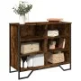Aparador madera de ingeniería roble ahumado 91x35,5x74,5 cm de , Aparadores - Ref: Foro24-848551, Precio: 65,69 €, Descuento: %