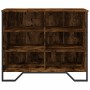 Aparador madera de ingeniería roble ahumado 91x35,5x74,5 cm de , Aparadores - Ref: Foro24-848551, Precio: 66,50 €, Descuento: %