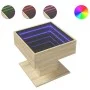 Mesa de centro y LED madera ingeniería roble Sonoma 50x50x45 cm by , Coffee table - Ref: Foro24-847527, Price: 82,66 €, Disco...