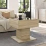 Mesa de centro y LED madera ingeniería roble Sonoma 50x50x45 cm by , Coffee table - Ref: Foro24-847527, Price: 82,66 €, Disco...