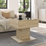 Mesa de centro y LED madera ingeniería roble Sonoma 50x50x45 cm de , Mesas de centro - Ref: Foro24-847527, Precio: 83,82 €, D...