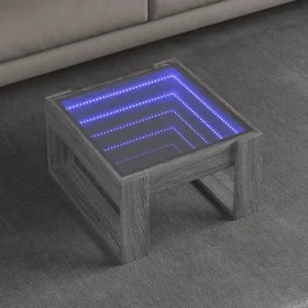 Mesa de centro con Infinity LED gris Sonoma 50x53x30 cm de , Mesas de centro - Ref: Foro24-847628, Precio: 77,03 €, Descuento: %