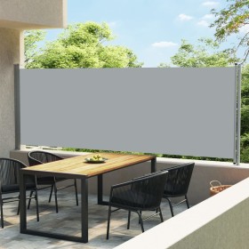Toldo lateral retráctil para patio gris 600x160 cm de vidaXL, Sombrillas - Ref: Foro24-313379, Precio: 105,29 €, Descuento: %