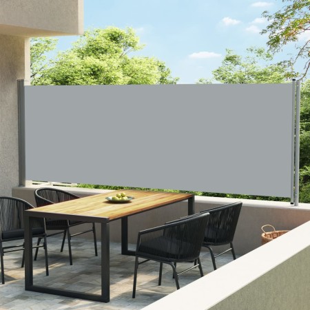 Toldo lateral retráctil para patio gris 600x160 cm de vidaXL, Sombrillas - Ref: Foro24-313379, Precio: 105,29 €, Descuento: %