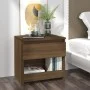Mesita de noche madera contrachapada roble marrón 40x30x39 cm de , Mesitas de noche - Ref: Foro24-815133, Precio: 39,28 €, De...
