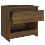 Mesita de noche madera contrachapada roble marrón 40x30x39 cm de , Mesitas de noche - Ref: Foro24-815133, Precio: 39,28 €, De...