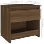 Mesita de noche madera contrachapada roble marrón 40x30x39 cm de , Mesitas de noche - Ref: Foro24-815133, Precio: 39,28 €, De...