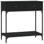 Mesa consola madera de ingeniería negro 75x34,5x75 cm de , Mesas auxiliares - Ref: Foro24-833398, Precio: 77,96 €, Descuento: %