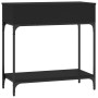 Mesa consola madera de ingeniería negro 75x34,5x75 cm de , Mesas auxiliares - Ref: Foro24-833398, Precio: 77,96 €, Descuento: %