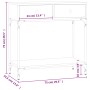 Mesa consola madera de ingeniería negro 75x34,5x75 cm de , Mesas auxiliares - Ref: Foro24-833398, Precio: 77,96 €, Descuento: %