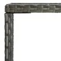 Mesa alta de jardín ratán sintético y vidrio gris 70x70x110 cm de vidaXL, Mesas de jardín - Ref: Foro24-313459, Precio: 71,00...