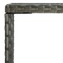 Mesa alta de jardín ratán sintético y vidrio gris 70x70x110 cm de vidaXL, Mesas de jardín - Ref: Foro24-313459, Precio: 71,55...