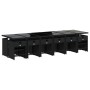 Set de muebles jardín 17 pzas con cojines ratán sintético negro de , Conjuntos de jardín - Ref: Foro24-3211183, Precio: 896,6...