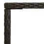 Mesa alta de jardín ratán sintético y vidrio marrón 70x70x110 cm de vidaXL, Mesas de jardín - Ref: Foro24-313457, Precio: 86,...