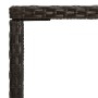 Mesa alta de jardín ratán sintético y vidrio marrón 70x70x110 cm de vidaXL, Mesas de jardín - Ref: Foro24-313457, Precio: 87,...