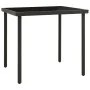 Mesa de comedor jardín vidrio y acero gris antracita 80x80x72cm de vidaXL, Mesas de jardín - Ref: Foro24-313092, Precio: 89,9...