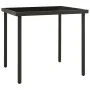 Mesa de comedor jardín vidrio y acero gris antracita 80x80x72cm de vidaXL, Mesas de jardín - Ref: Foro24-313092, Precio: 89,9...