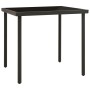 Mesa de comedor jardín vidrio y acero gris antracita 80x80x72cm de vidaXL, Mesas de jardín - Ref: Foro24-313092, Precio: 91,1...