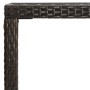 Mesa alta de jardín ratán sintético y vidrio marrón 130x60x110cm de vidaXL, Mesas de jardín - Ref: Foro24-313460, Precio: 87,...