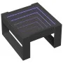 Mesa de centro con Infinity LED negro 50x53x30 cm de , Mesas de centro - Ref: Foro24-847624, Precio: 70,62 €, Descuento: %