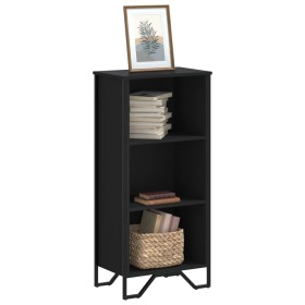 Estantería de madera de ingeniería negra 50x31x106 cm de , Librerías y estanterías - Ref: Foro24-848604, Precio: 50,82 €, Des...