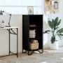 Estantería de madera de ingeniería negra 50x31x106 cm de , Librerías y estanterías - Ref: Foro24-848604, Precio: 49,94 €, Des...