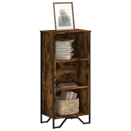 Estantería madera de ingeniería roble ahumado 50x31x106 cm de , Librerías y estanterías - Ref: Foro24-848606, Precio: 49,22 €...
