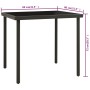 Mesa de comedor jardín vidrio y acero gris antracita 80x80x72cm de vidaXL, Mesas de jardín - Ref: Foro24-313092, Precio: 91,1...