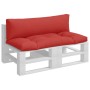 Cojines para palets 2 unidades tela rojo de , Cojines para sillas y sofás - Ref: Foro24-360928, Precio: 59,71 €, Descuento: %
