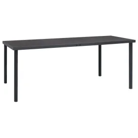 Mesa de comedor de jardín acero gris antracita 190x90x74 cm de vidaXL, Mesas de jardín - Ref: Foro24-313088, Precio: 179,08 €...