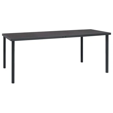 Mesa de comedor de jardín acero gris antracita 190x90x74 cm de vidaXL, Mesas de jardín - Ref: Foro24-313088, Precio: 179,08 €...
