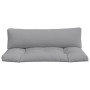 Cojines para sofá de palets 2 unidades tela gris de , Cojines para sillas y sofás - Ref: Foro24-360923, Precio: 73,02 €, Desc...